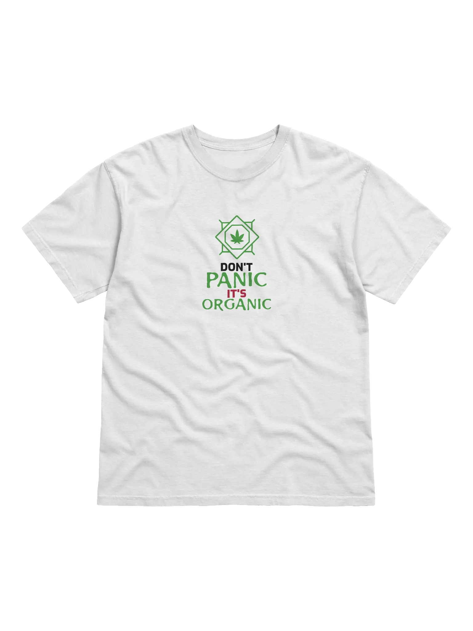 Organic Comfort: Green Leaf Graphic T-Shirt product image (2)