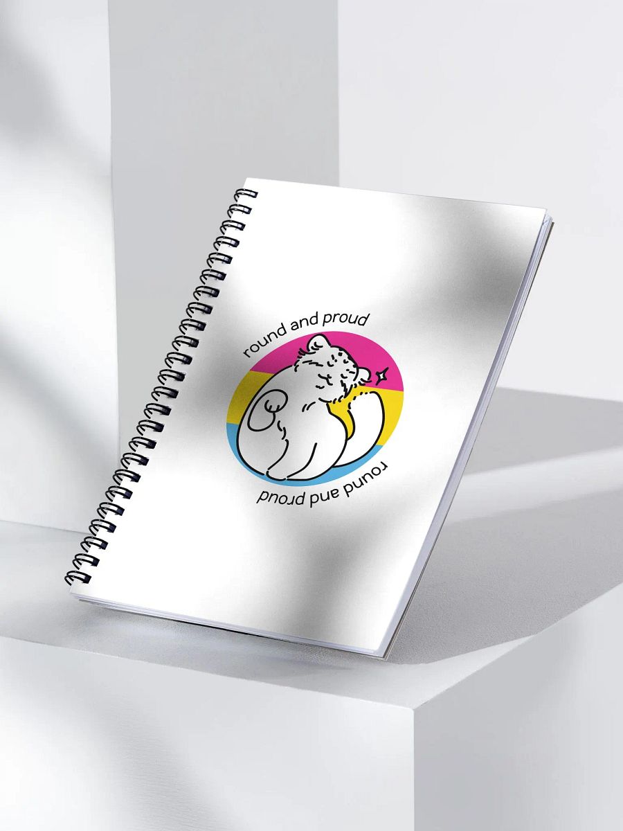 Round and Proud Manul Pansexual Version - Spiral Notebook product image (3)