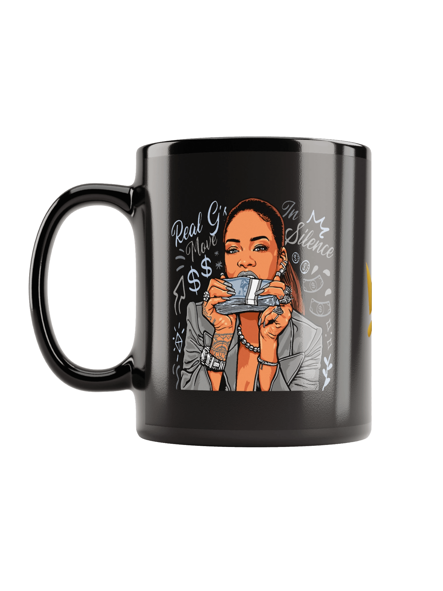 Royal Sip Black Glossy Mug product image (6)