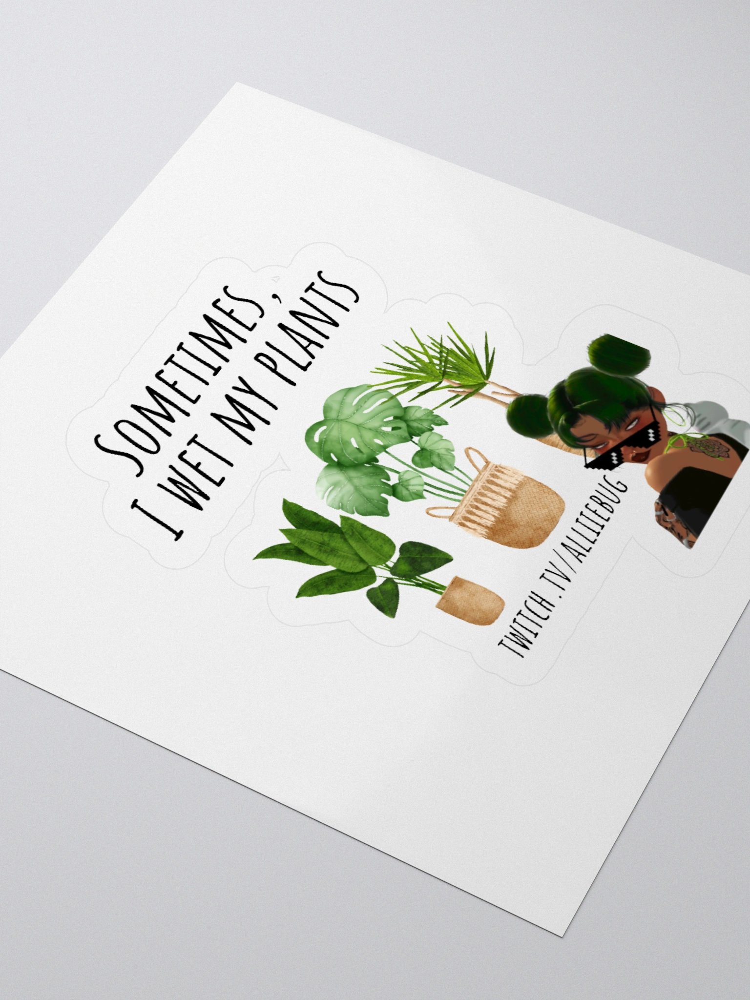 I Wet My Plants Sticker product image (9)