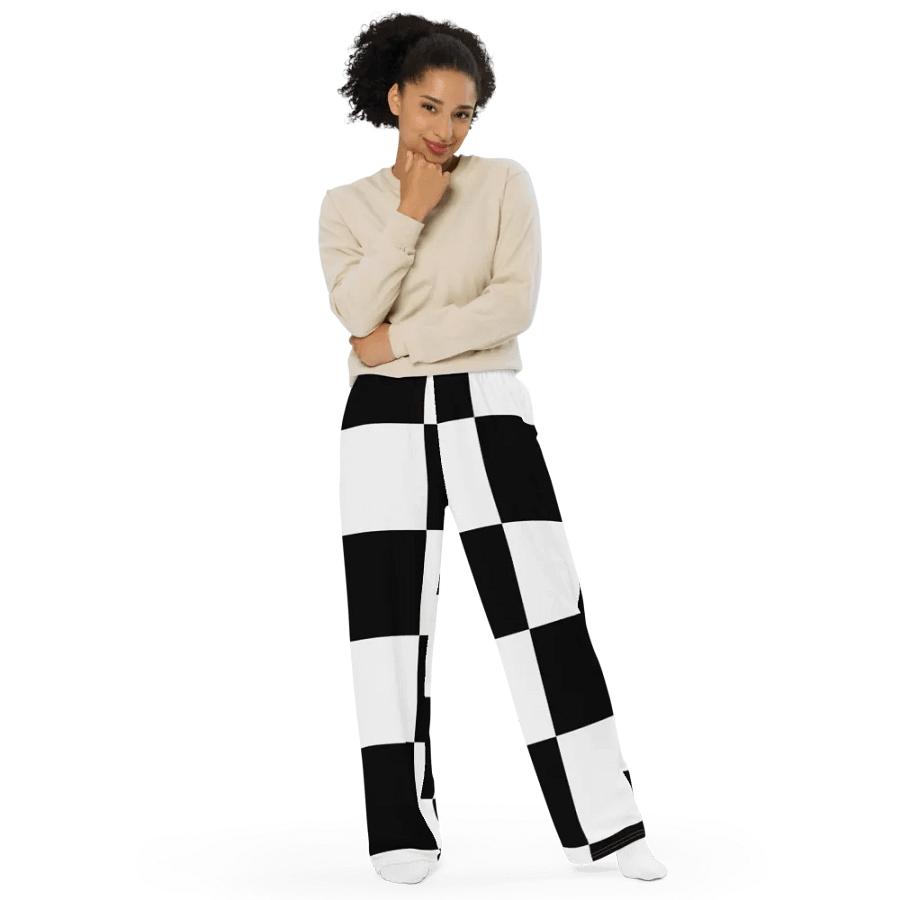 Checkered XXX Wide leg pants product image (8)