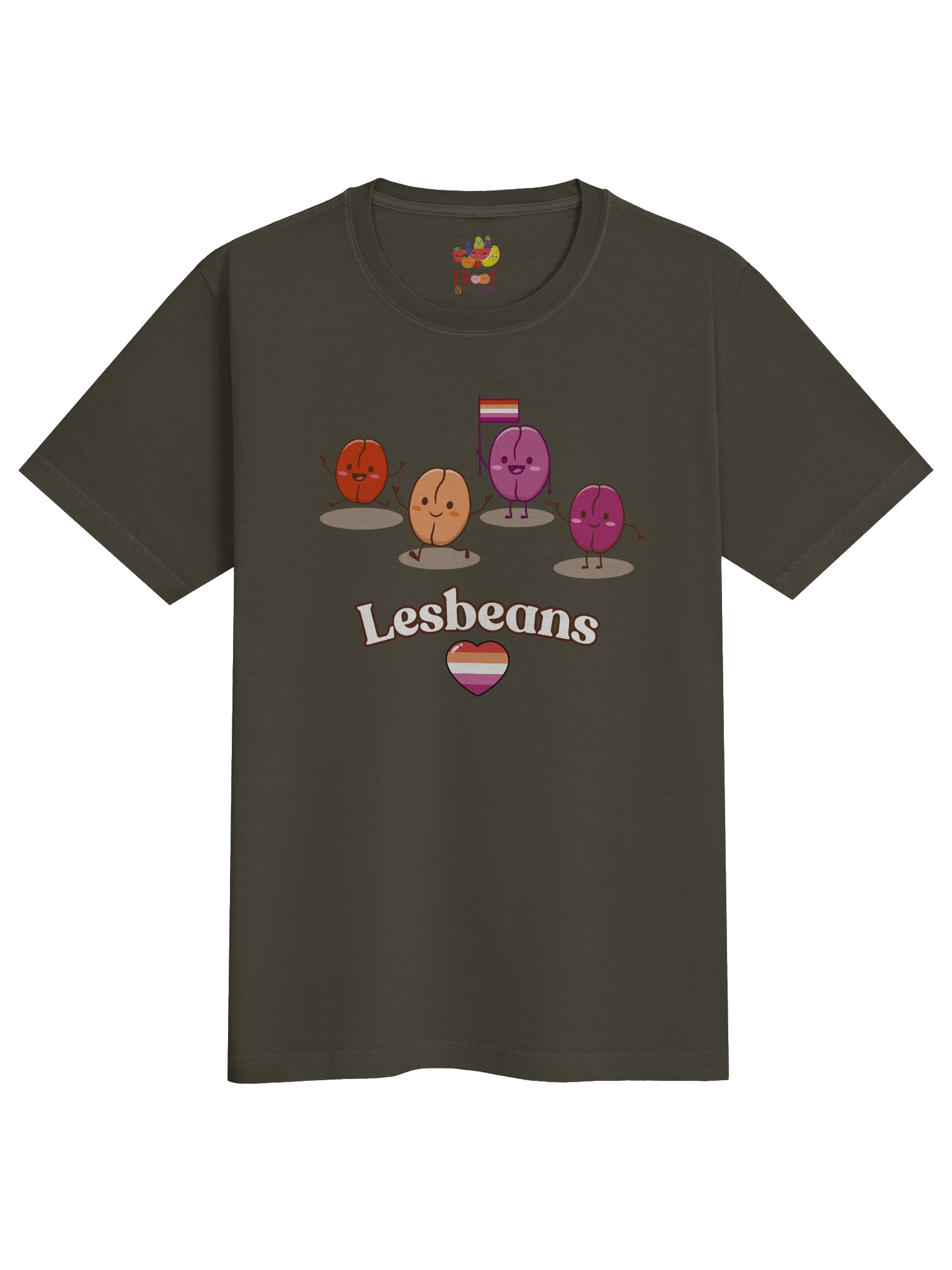 Lesbeans Lesbian Pride Tee (Heavyweight Comfort-fit) product image (3)