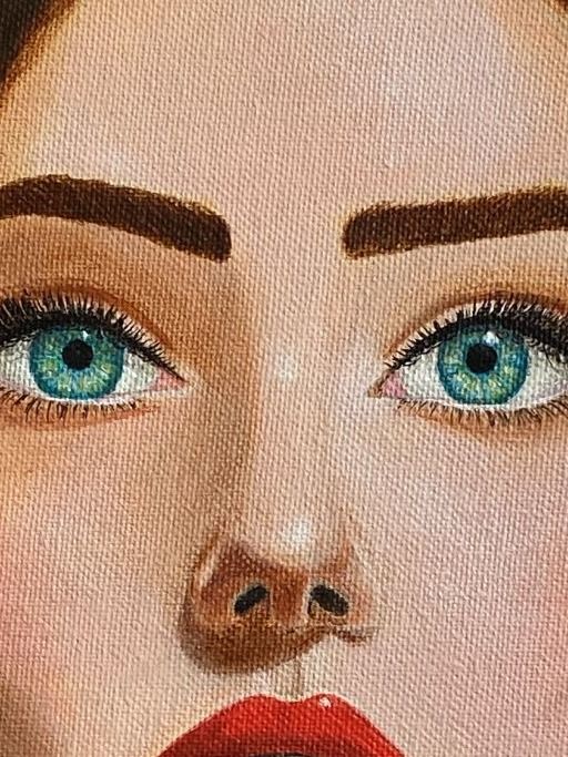 She Knows | Original Acrylic Portrait Painting product image (2)