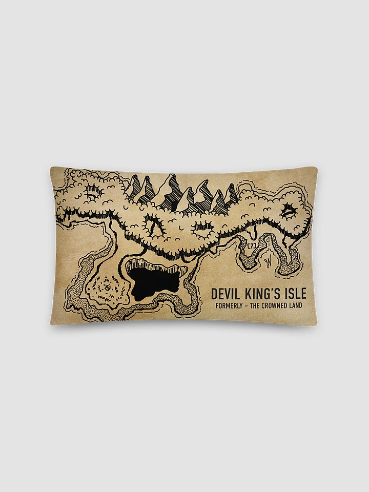 Devil King's Isle Throw Pillow product image (1)