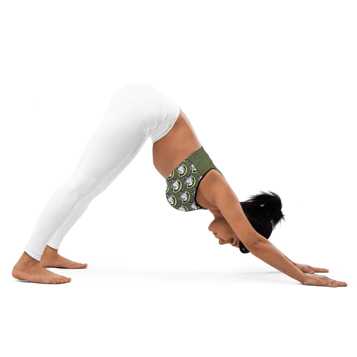 Save Me: A Plea from Planet Earth All-Over Print Padded Saratoga Sports Bra 🌍 product image (2)