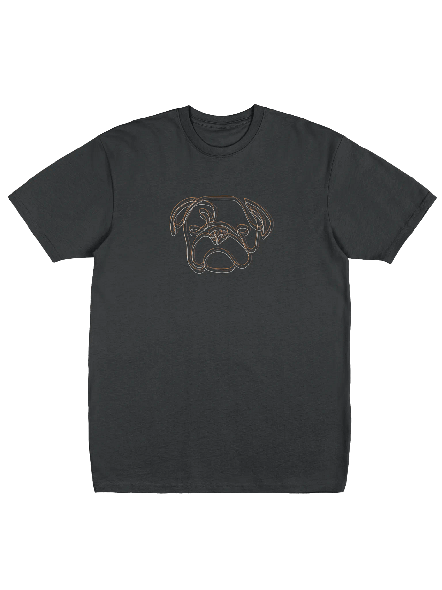 Abstract BullDog Line Art Tee product image (2)