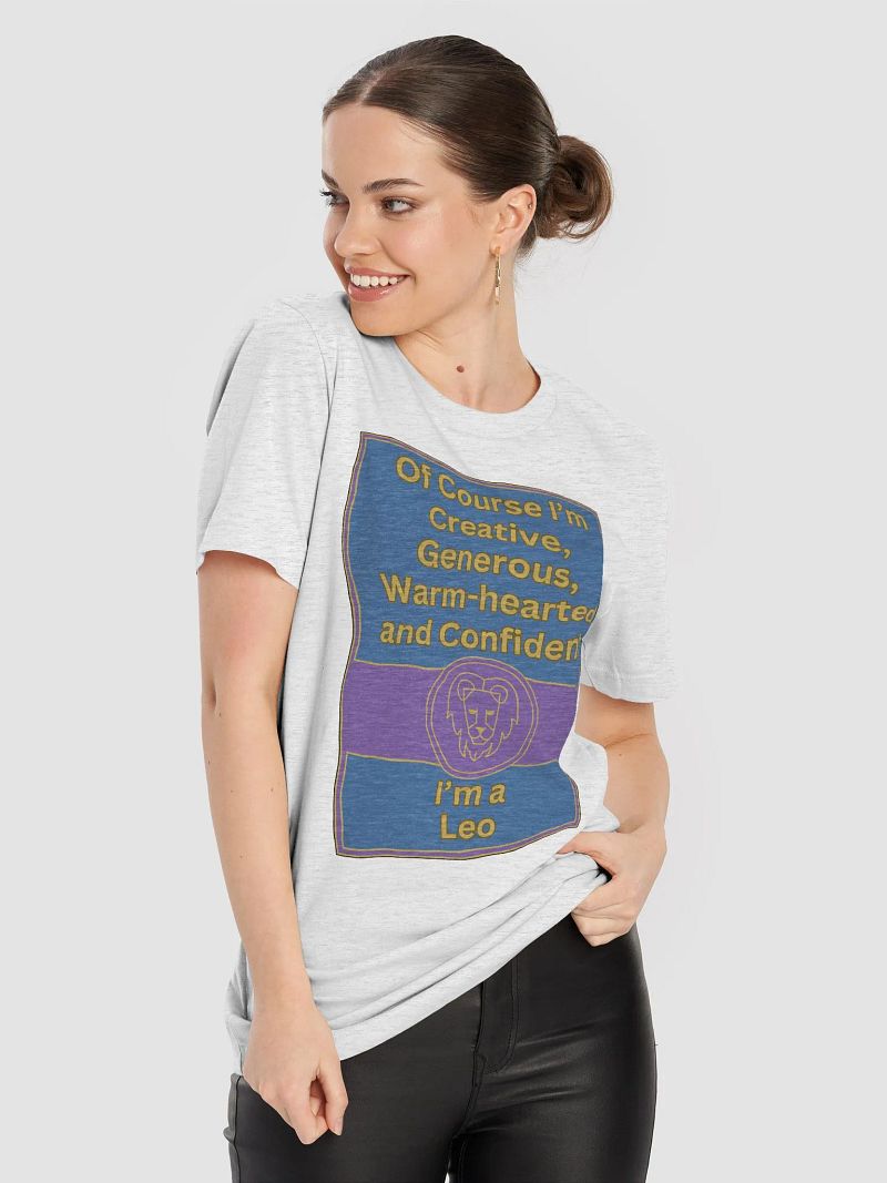 Of Course I’m Leo Zodiac Sign T-Shirt, Zodiac Sign Vibes T-Shirt, Leo T-Shirt, Astrological T-shirt