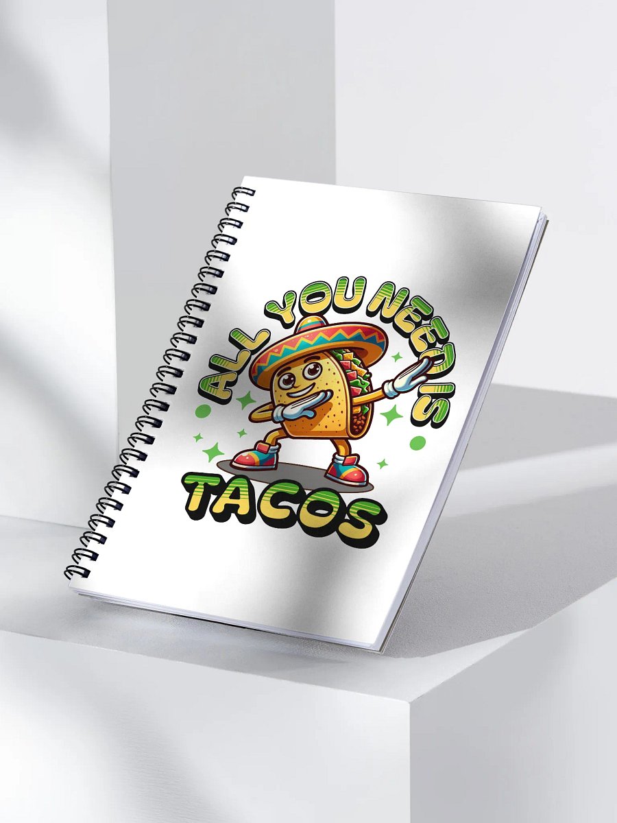 All You Need Is Tacos Fiesta Spiral Notebook product image (3)