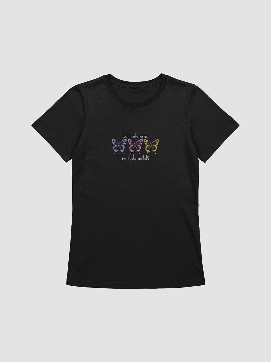 Ich kaufe Schmetterlinge - Shirt, Damen, weiße Schrift product image (3)