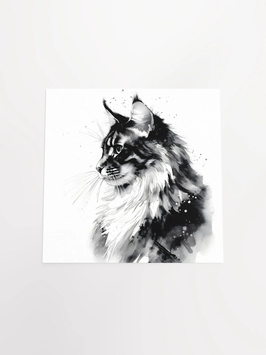 Maine Coon Cat Portrait Print product image (4)