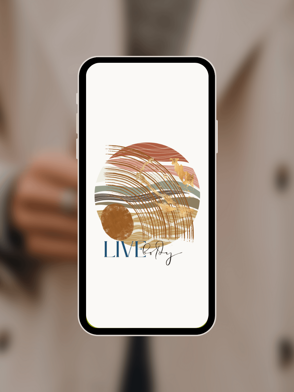 Digital Download 'Live Boldly ' Abstract Art Print product image (4)