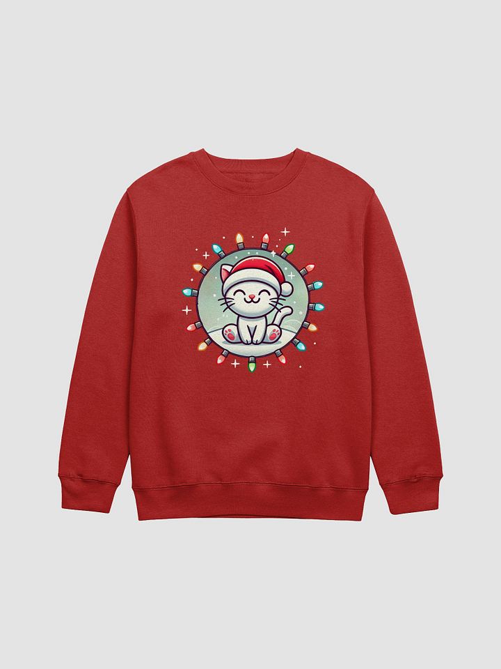 Merry Catmas Lights Sweatshirt product image (2)