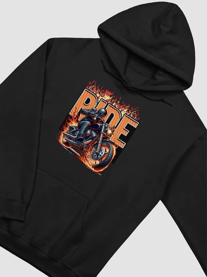 Ride Motorcycle Flaming Hoodie product image (2)