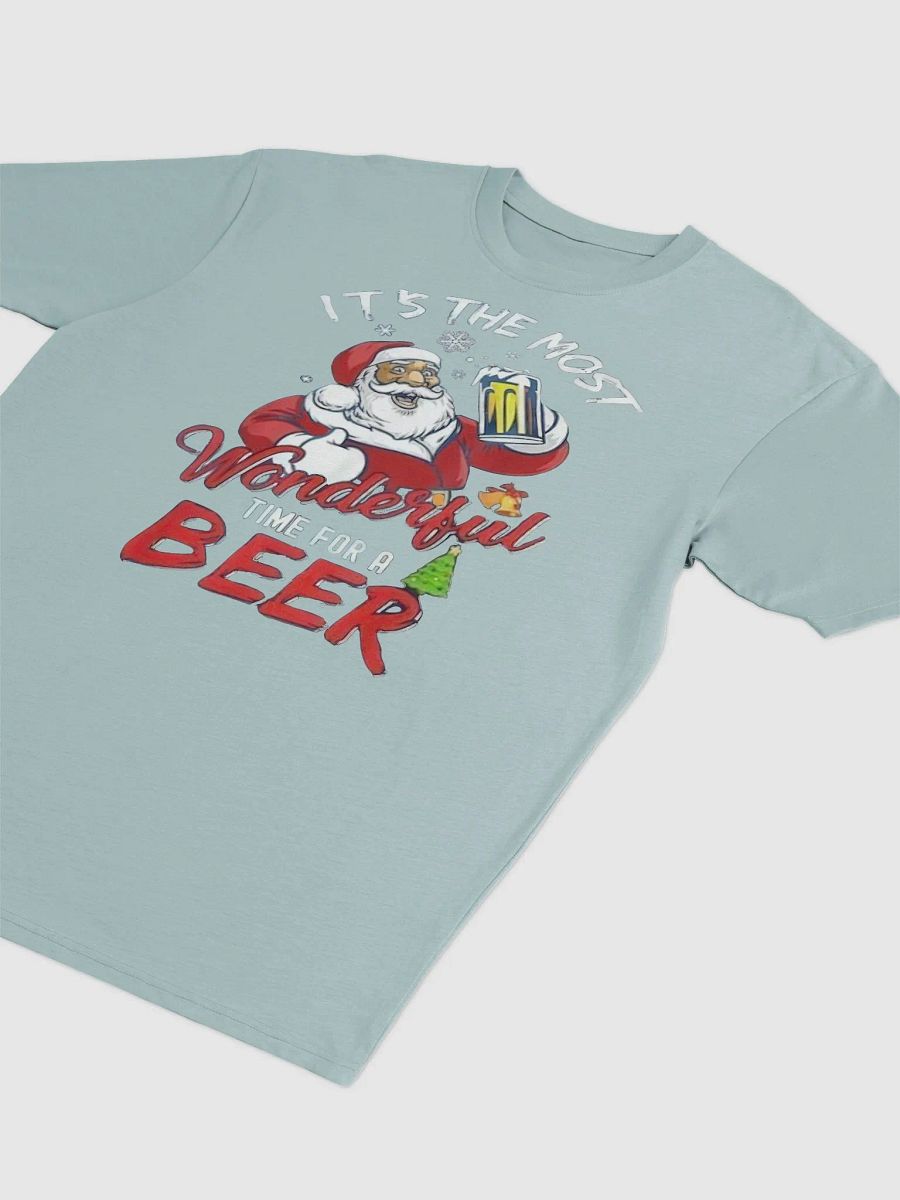 Santa’s Holiday Cheers Cotton Heritage Men's Premium Heavyweight Tee product image (3)