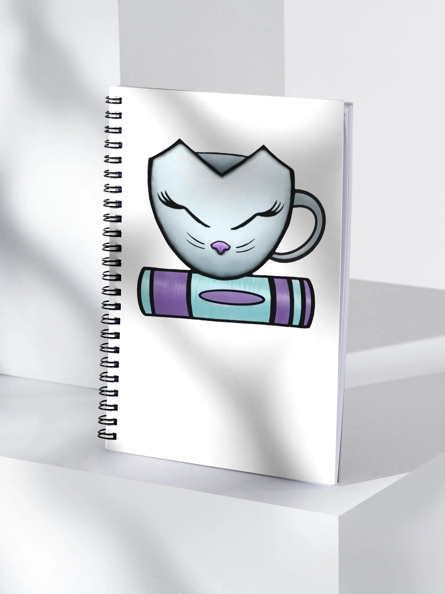 Cat Cup & Book | Spiral Notebook product image (4)