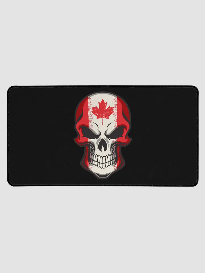 Canadian Flag Skull Desk Mat product image (1)