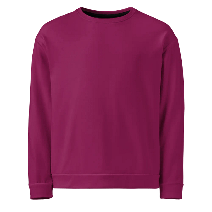 Plain Dark Plum Pink Light Summer Unisex Recycled Polyester Heavyweight Premium Sweatshirt by Treasure Pie product image (1)