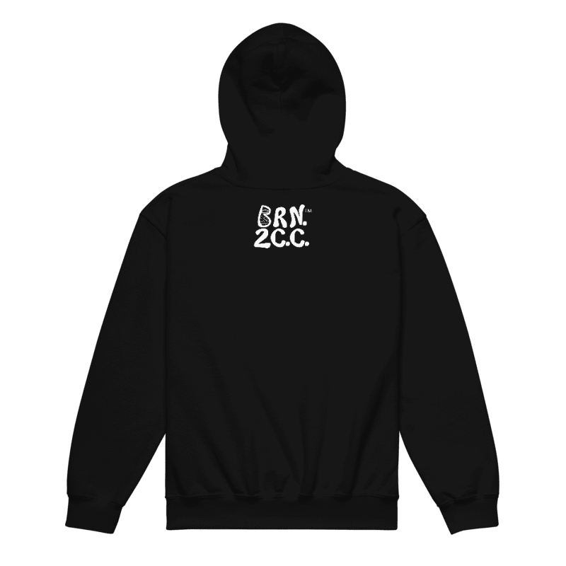 Girls' | BOURNE to Cape Cod™ | DTG Vintage Print | Youth Heavy Blend Hooded Sweatshirt | Rugged, Cozy, Adventure-Ready | White Logo product image (2)