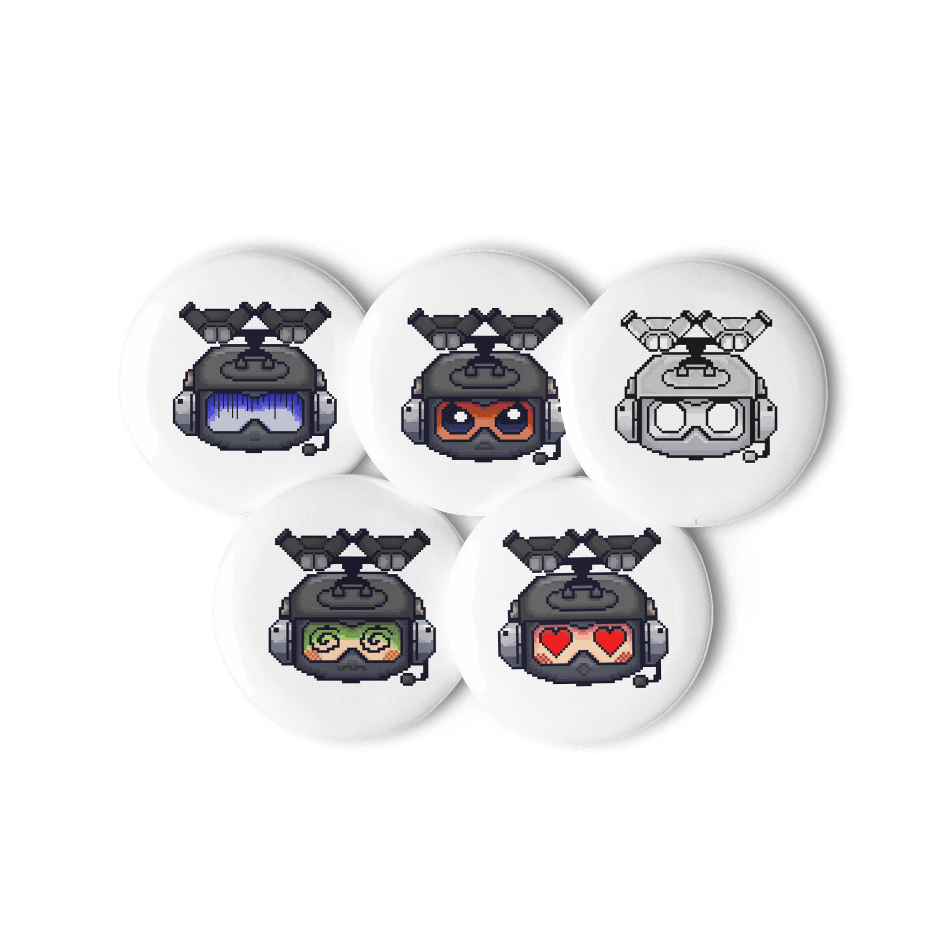Set 5 Colored Pixy Pins By TikTok Creator SpSoldierPixel product image (2)