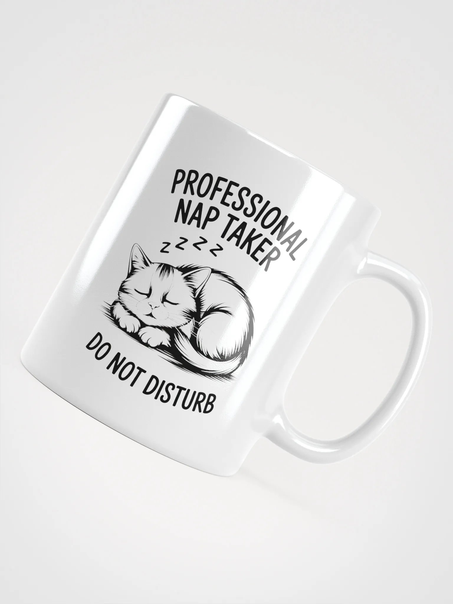 Professional Nap Taker Cat Mug | Funny Sleepy Cat Mug product image (4)