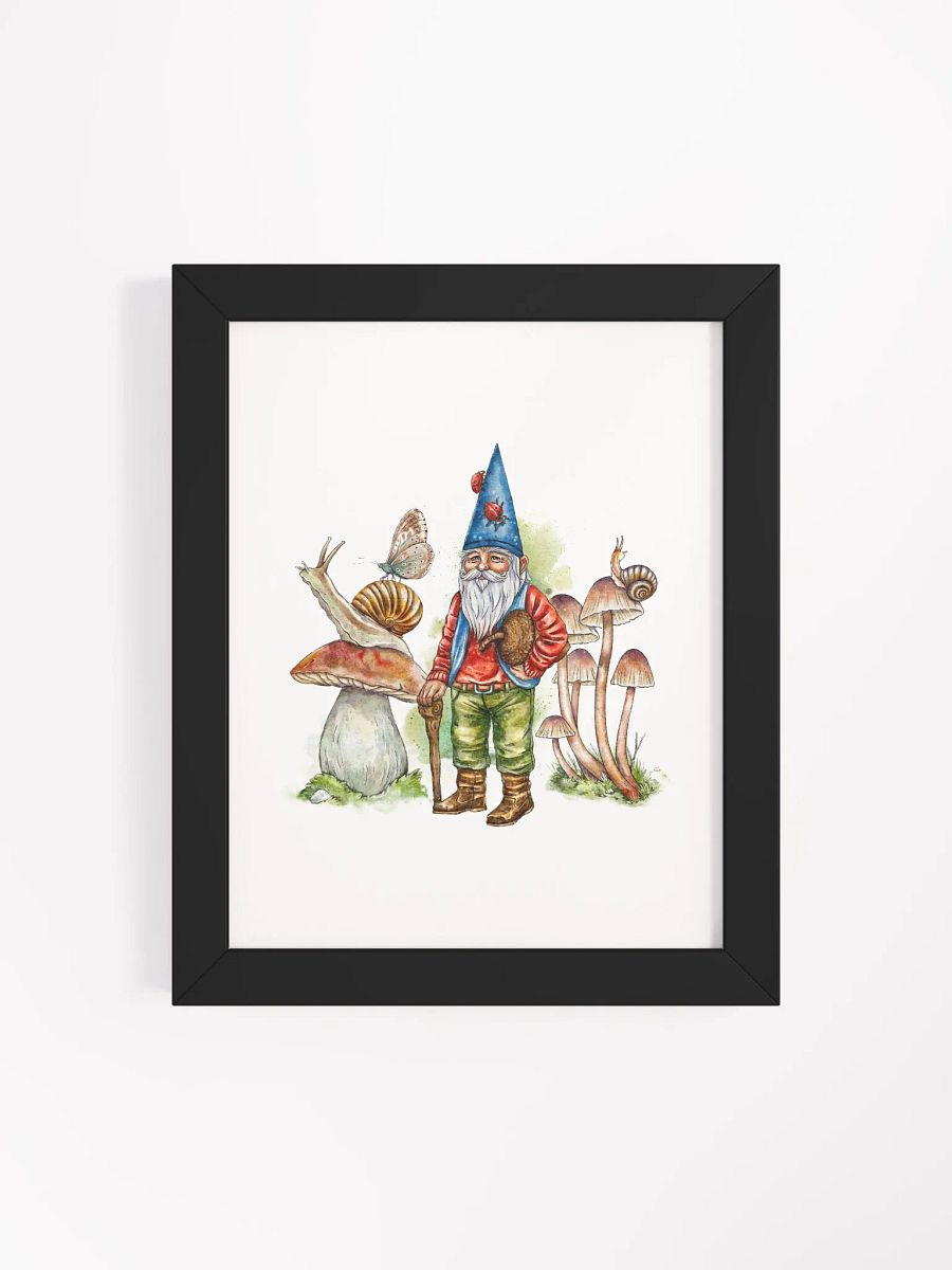 Whimsical Gnome Mushroom Forest Framed Poster product image (4)