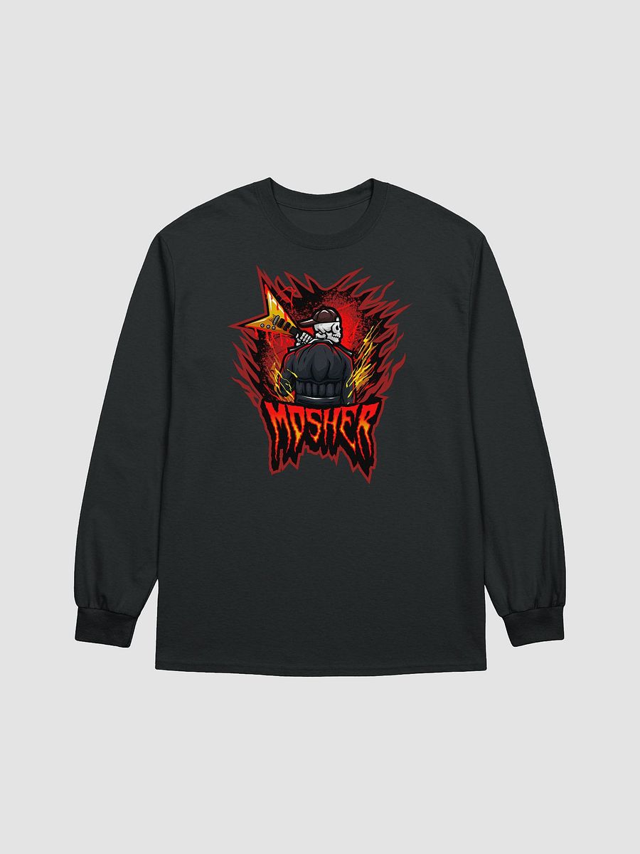 MOSHER GUITAR LOGO MEN'S LONG SLEEVE SHIRT product image (1)