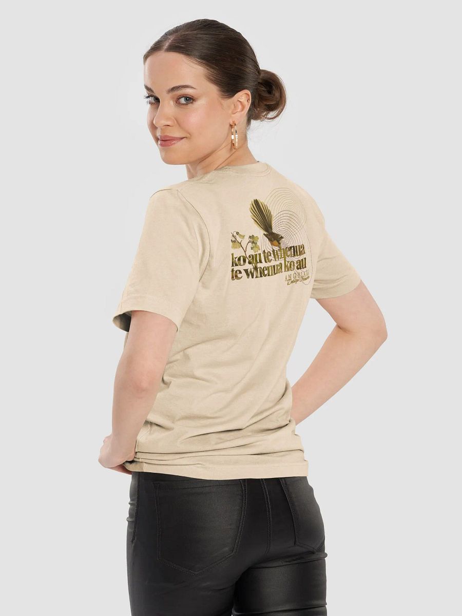 Unisex Fantail-Piwakawaka and Ngaio Flowers - ko au te whenua Decolonisation Aotearoa Tee product image (11)
