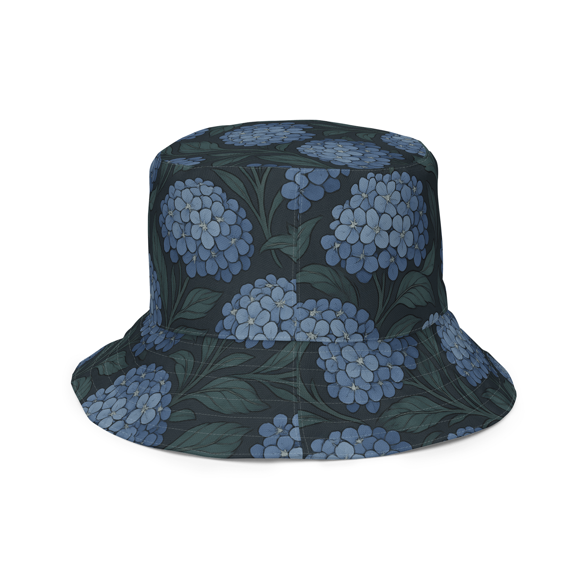 Blue Hydrangea Reversible Bucket Hat – Coastal, Garden & Travel Sun Hat product image (5)