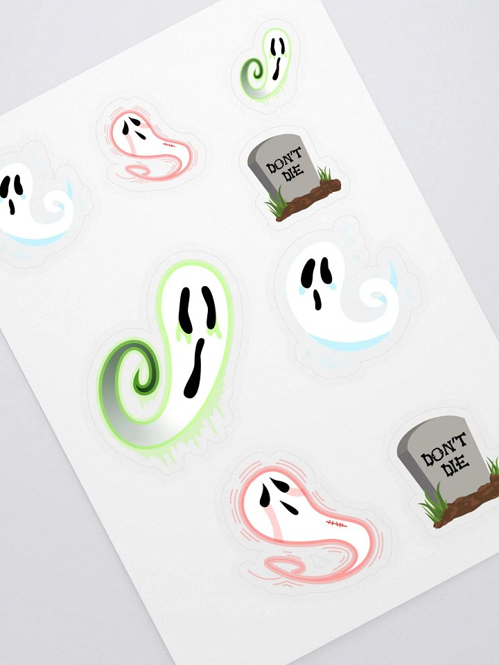 Spooky Ghosts Kiss Cut Sticker Sheet product image (1)