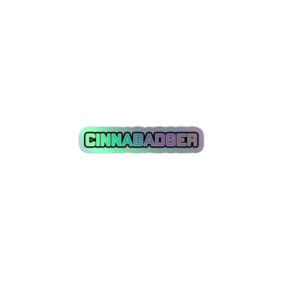 Cinnabadger Holo Sticker product image (1)