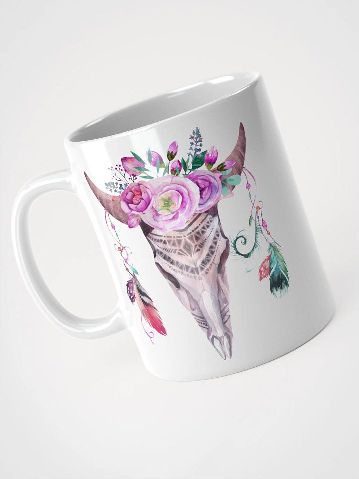 Whimsical Skulls and Florals Mug product image (2)