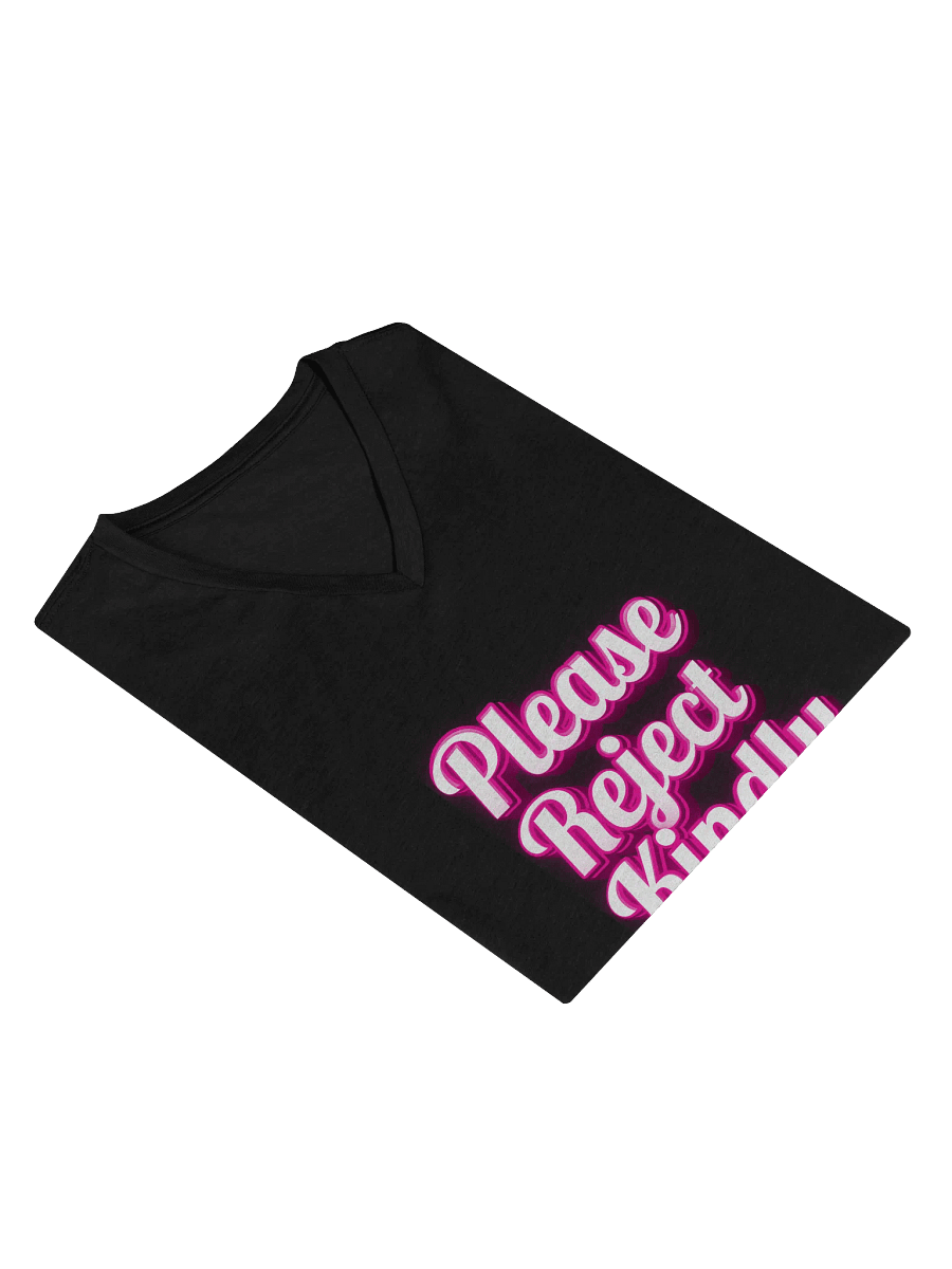 Reject Kindly/Other Words V-Neck T-Shirt product image (51)