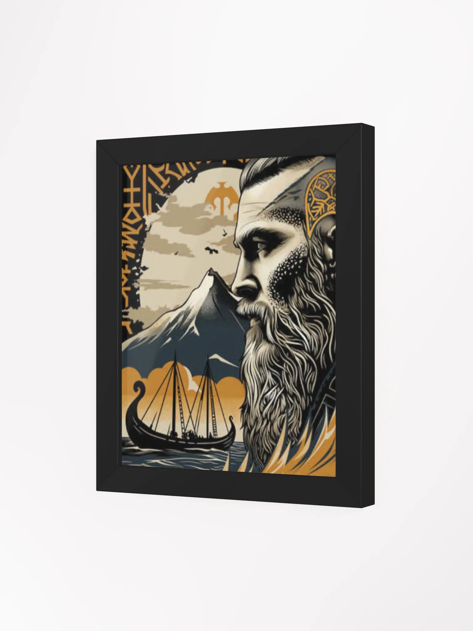 "Echoes of the North" Framed Viking Portrait | Forged In Valhalla product image (3)