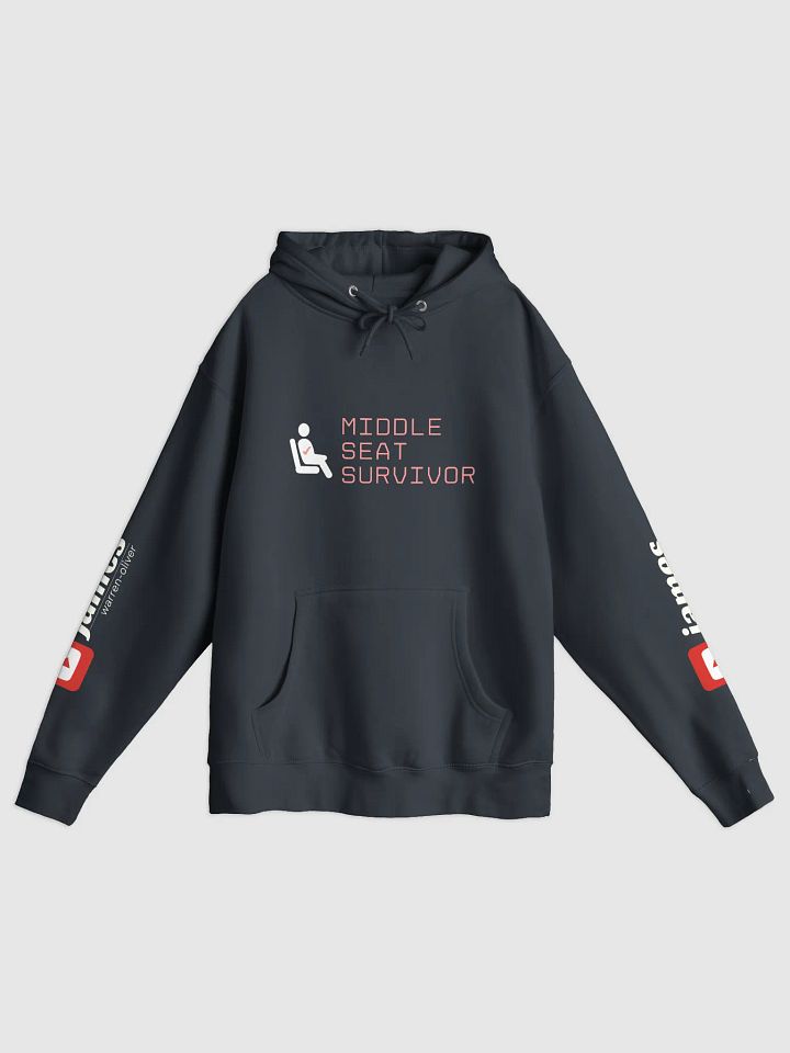 Ultra-Luxury Pullover Hoodie - ‘Middle Seat Survivor’ Design product image (1)
