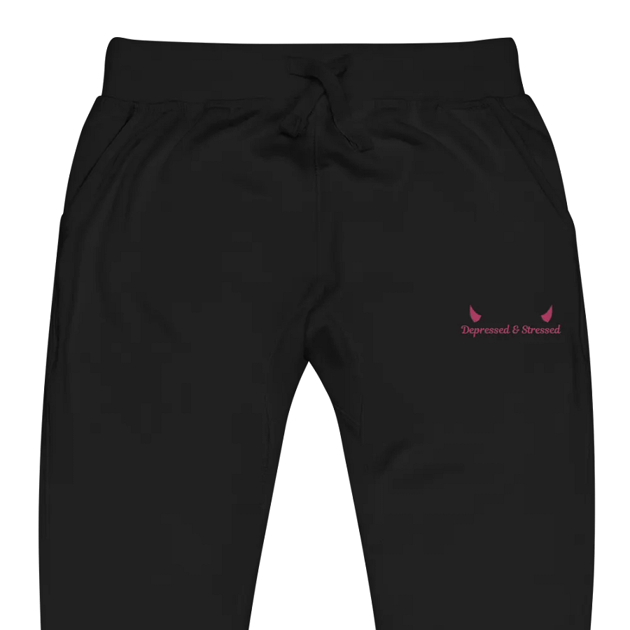 Depressed & Stressed Unisex Fleece Joggers product image (5)