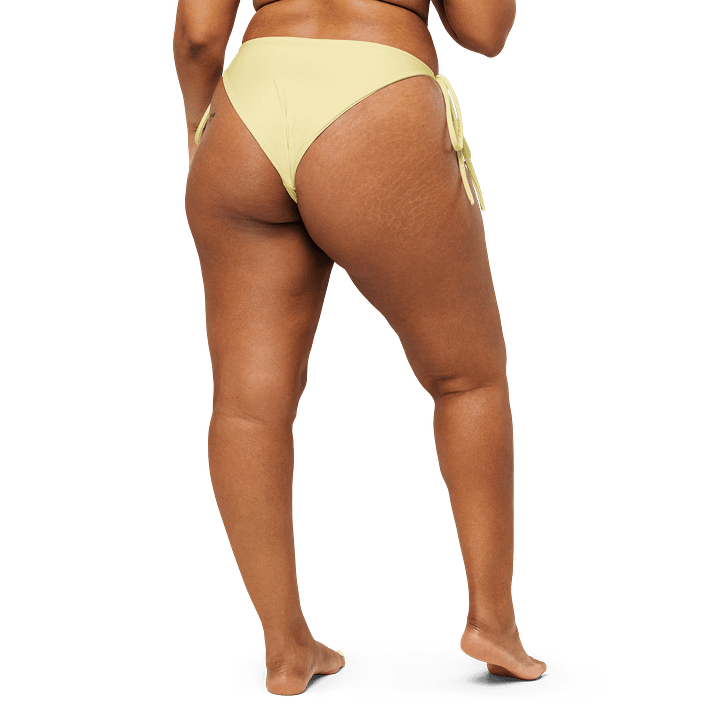 Pastel Yellow Solid Color String Bikini Bottom product image (2)