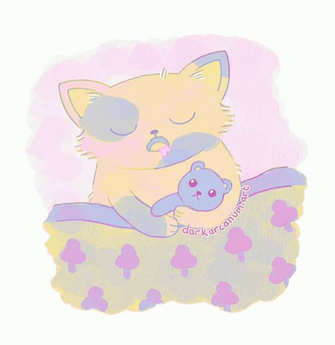 a mimir 😪💤 been playing around with gradient maps a little because they're fun for messing with colours 🥺💕✨️

#illustration #...