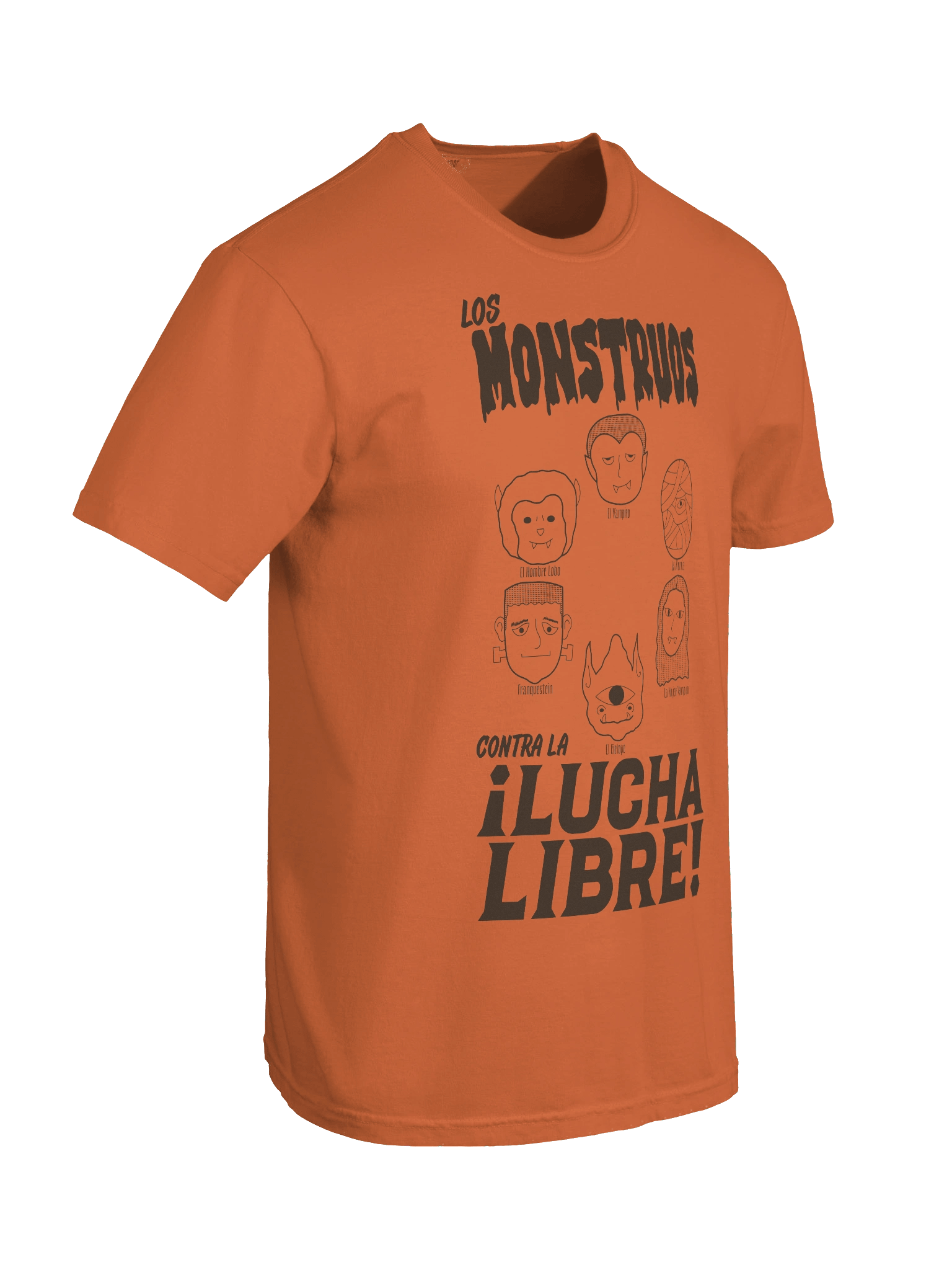 Los Monstruos Contra La Lucha Libre Tee Alt Design product image (8)