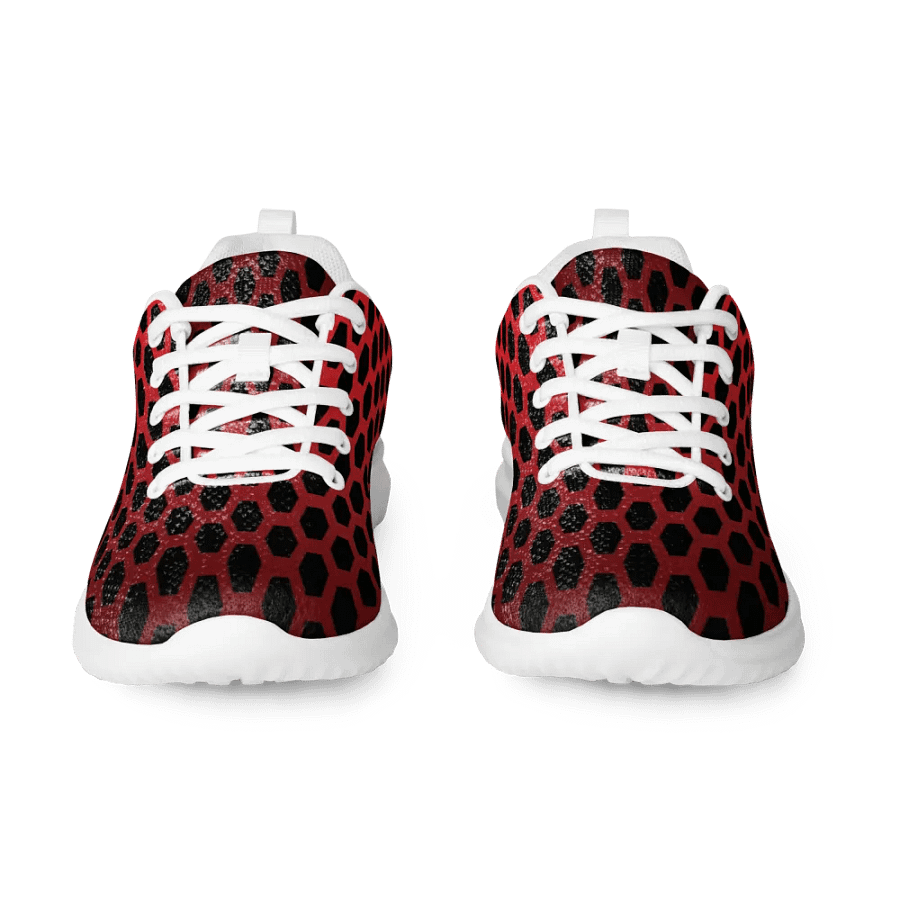 Honeycomb Red & Black Men's Athletic Shoes product image (4)