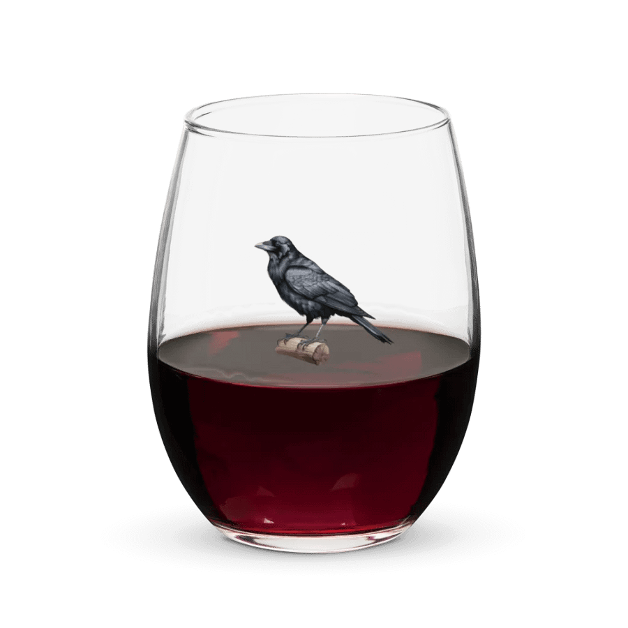 Prestige Crow Stemless Wine Glass - Motif VI product image (5)