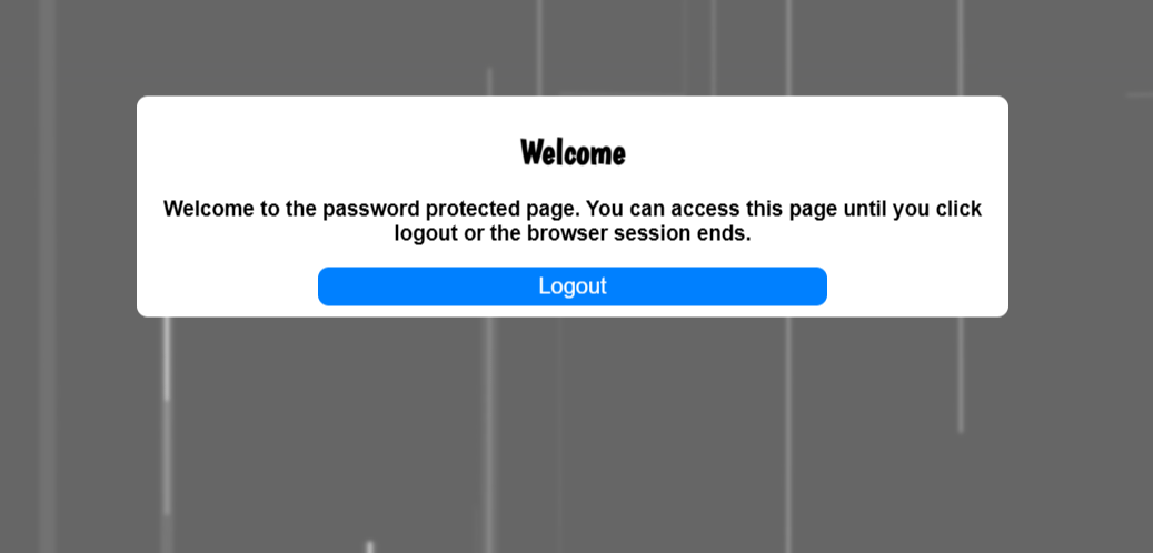 Password Protected Page (Code Sample) product image (1)