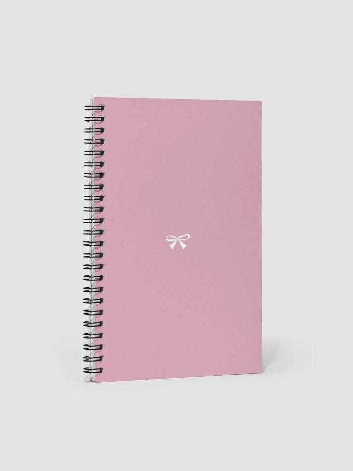 Light Summer Pink Bow Spiral Notebook product image (1)