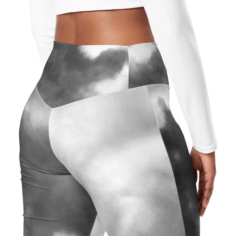 YesYes B/W Flare Leggings product image (8)