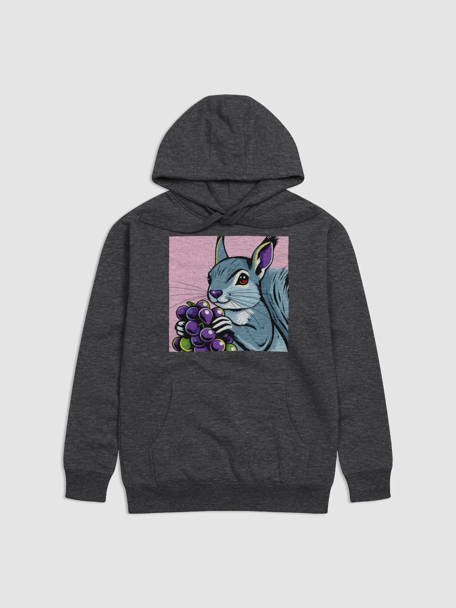 Grape Gathering Squirrel Premium Hoodie product image (1)