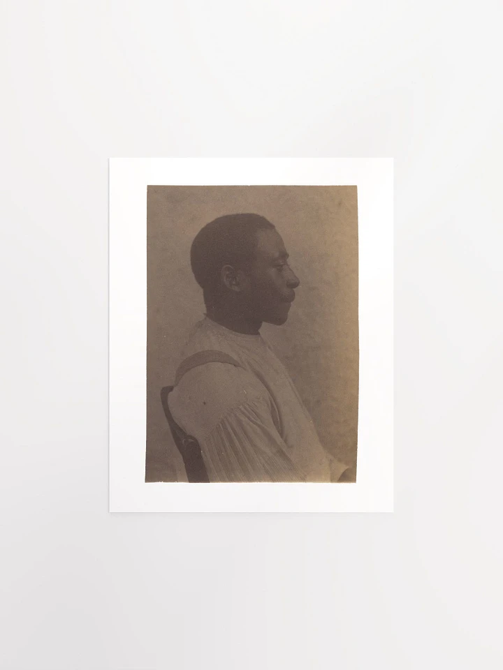 Profile of a Seated African American Man By Thomas Eakins (c. 1884) - Print product image (1)