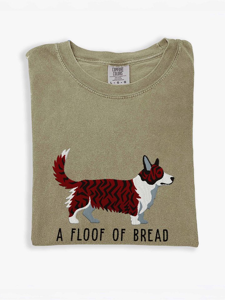 A Floof of Bread T-Shirt(Embroidered) of a Cardigan Welsh Corgi(Brindle) product image (1)