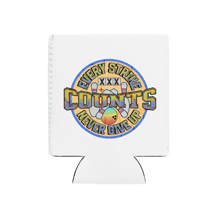 Every Strike Counts Bowling Vintage Can Cooler product image (1)