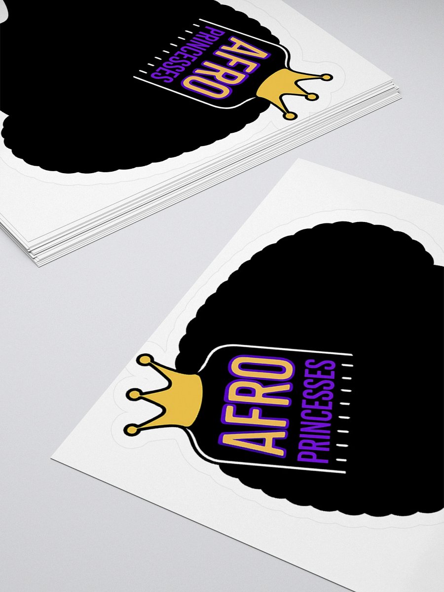 4 x 4 Afro Princesses Sticker product image (4)