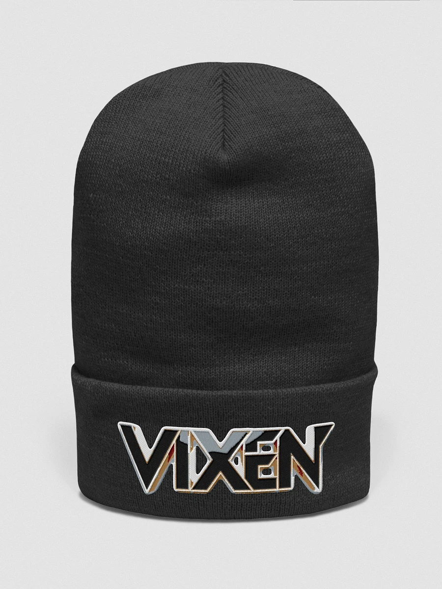 Vixen Cuffed Beanie 3D Style Embroidered product image (1)