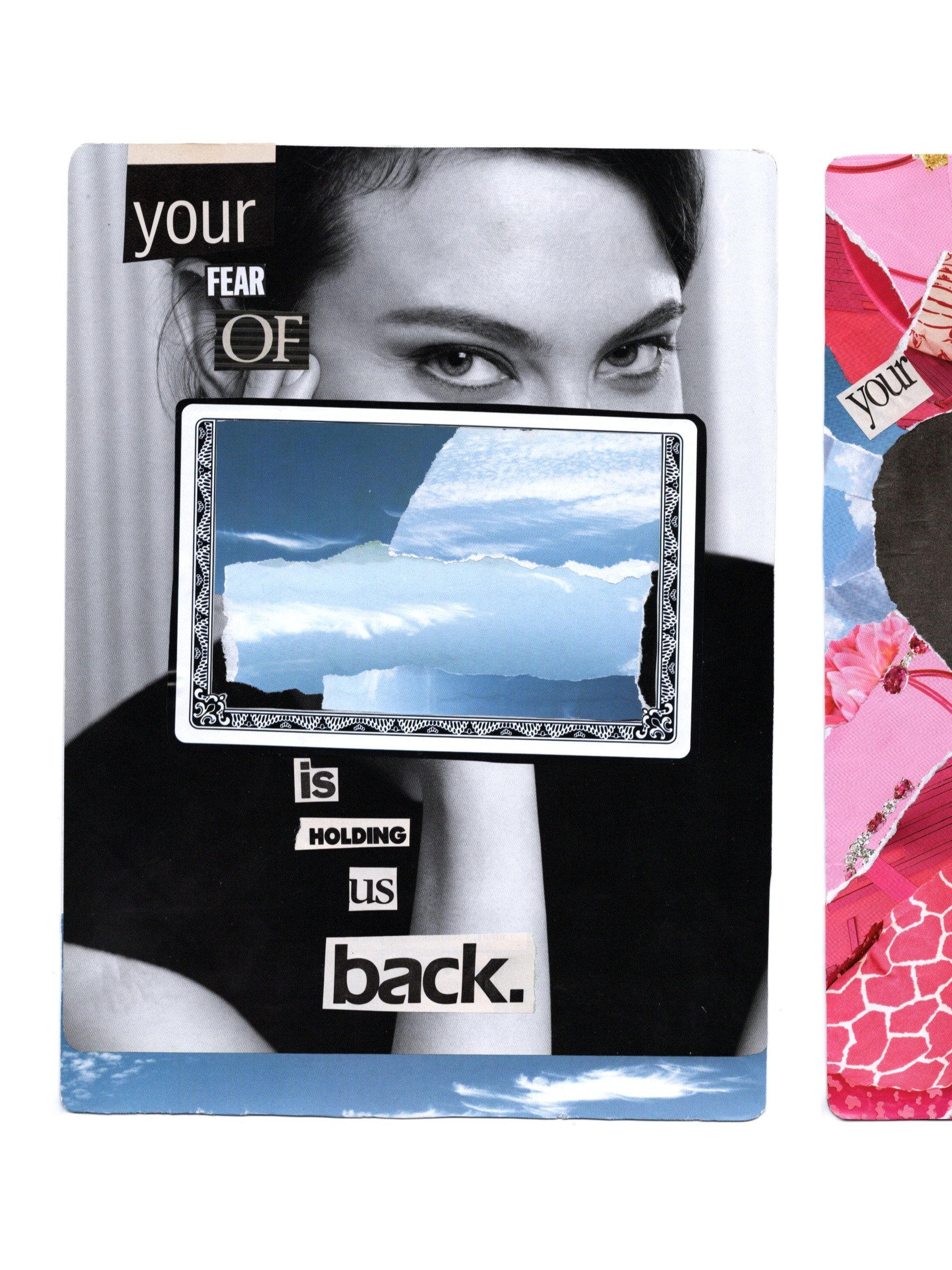 Your fear of _____ & Your love of _____ — diptych collage print product image (2)
